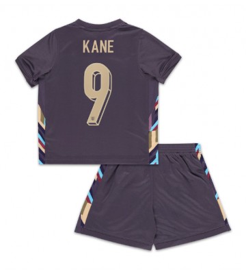 England Harry Kane #9 Replica Away Stadium Kit for Kids Euro 2024 Short Sleeve (+ pants)